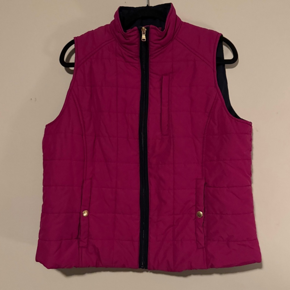 GUC Lauren Ralph Lauren Quilted Lightweight Vest in Fuchsia Pink
